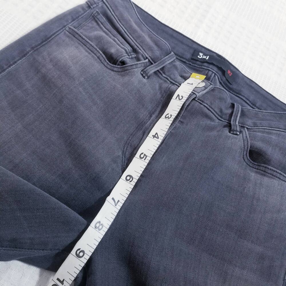 3x1 W3 Skinny Black Denim Mid Rise - Picture 5 of 11